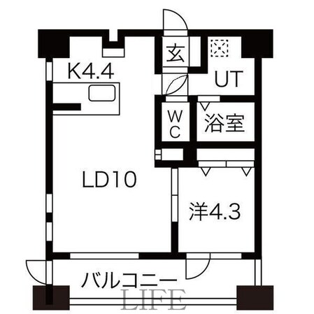 ラフレ平岸の物件間取画像